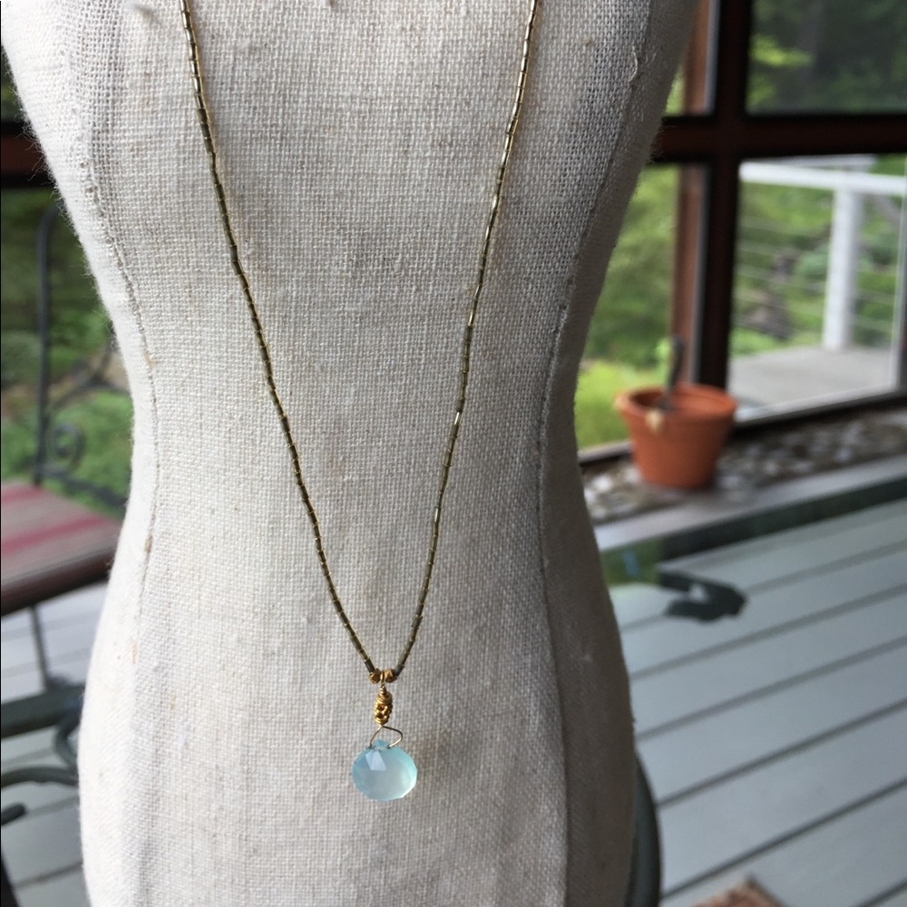 Semiprecious stone necklace